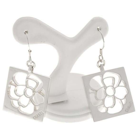 CHANEL Silver Earrings